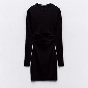 ZARA MINI DRESS WITH CUT OUT DETAIL